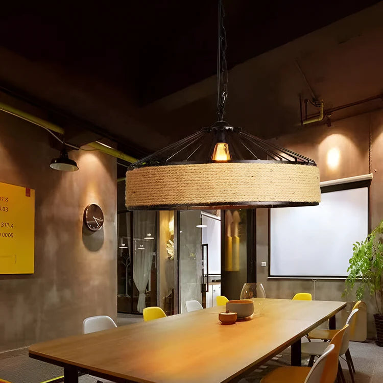 Klassieke Industriële Hennep Touw Hanglamp