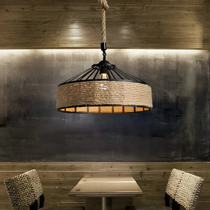 Klassieke Industriële Hennep Touw Hanglamp