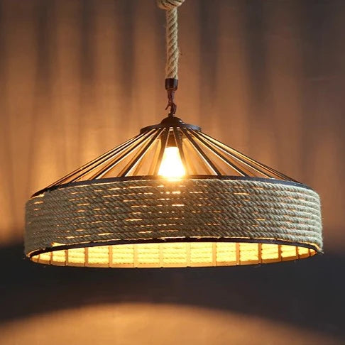 Klassieke Industriële Hennep Touw Hanglamp
