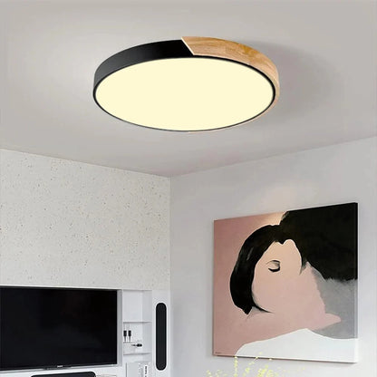 Ronde LED Plafondlamp met Kleuraccent