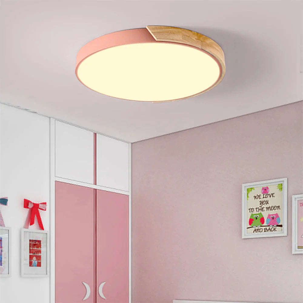 Ronde LED Plafondlamp met Kleuraccent