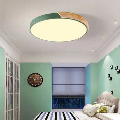 Ronde LED Plafondlamp met Kleuraccent