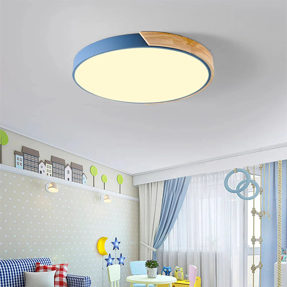 Ronde LED Plafondlamp met Kleuraccent