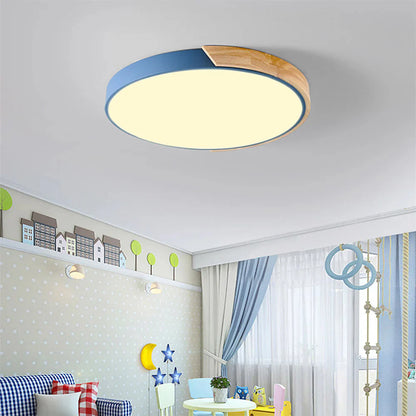 Ronde LED Plafondlamp met Kleuraccent