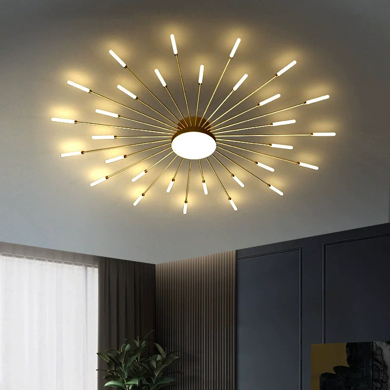 Moderne Creatieve Vuurwerkstijl Plafondlamp