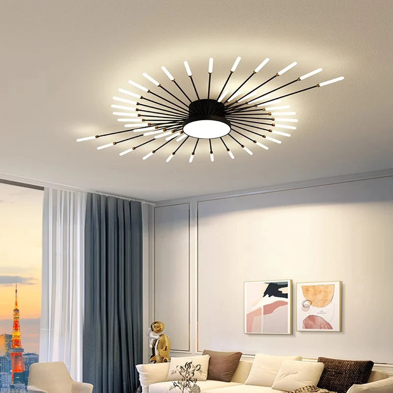 Moderne Creatieve Vuurwerkstijl Plafondlamp