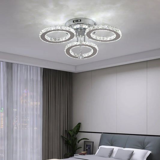 Luxe Kristallen Afstandsbediening Plafondlamp