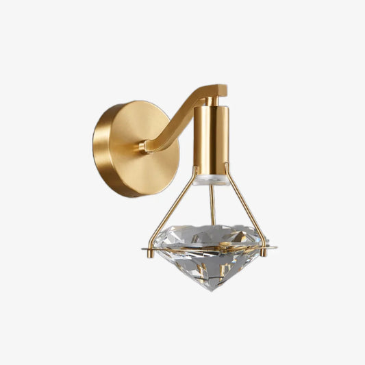 Kristallen Diamant Wandlamp – Luxe in Stralende Stijl