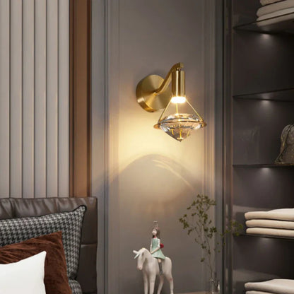 Kristallen Diamant Wandlamp – Luxe in Stralende Stijl