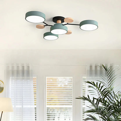Hedendaagse Ronde IJzeren LED Plafondkroonluchter