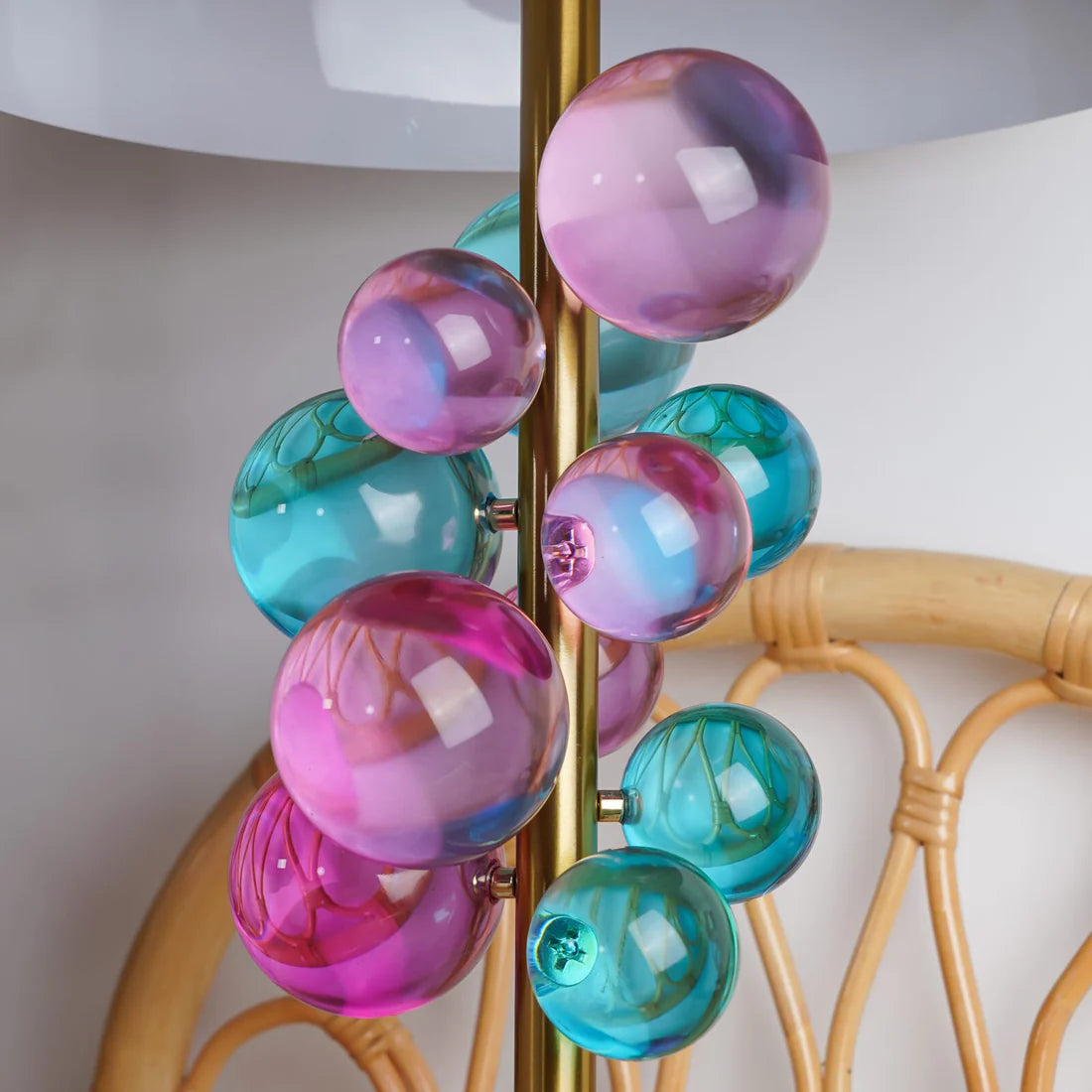 Noordse Kristallen Bubble Ball Tafellamp