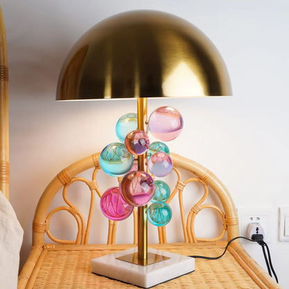 Noordse Kristallen Bubble Ball Tafellamp