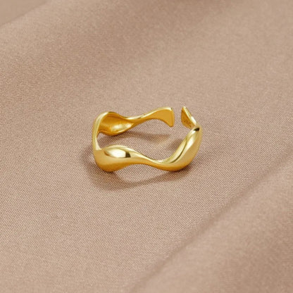 Dames Ring 18K Verguld Sterling Zilver Verstelbaar