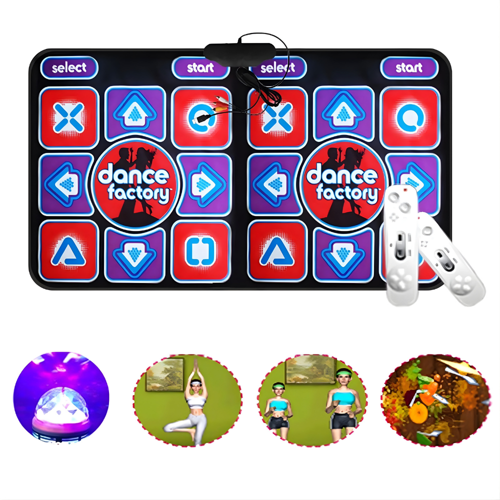 Dansmat Dubbel Antislip Muziekgame PC TV Familie