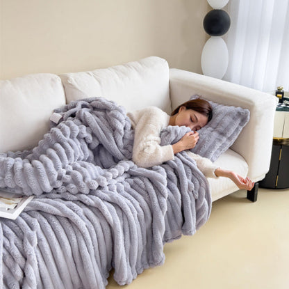 Deken Fleece Zacht Warm Winter Bank Bed