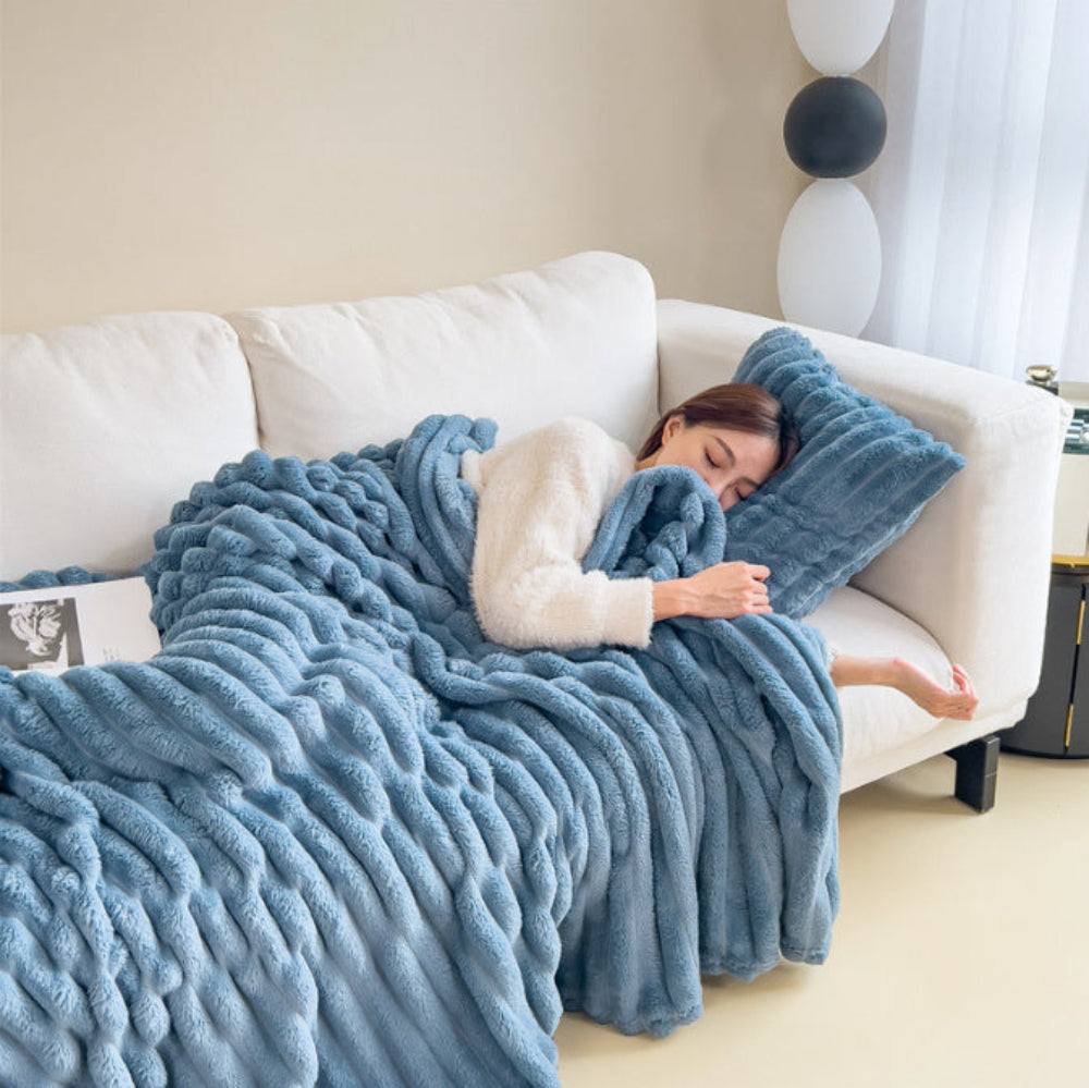 Deken Fleece Zacht Warm Winter Bank Bed