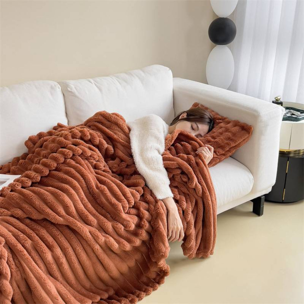 Deken Fleece Zacht Warm Winter Bank Bed
