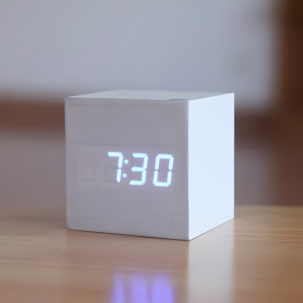 Digitale Wekker Hout LED Modern Bureauklok