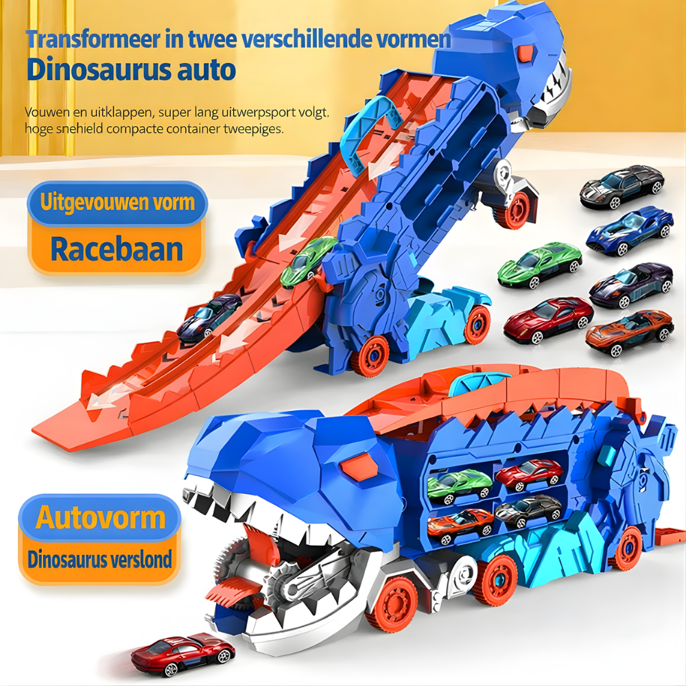 Speelgoed Dinosaurus Racebaan Transformerend Kunststof