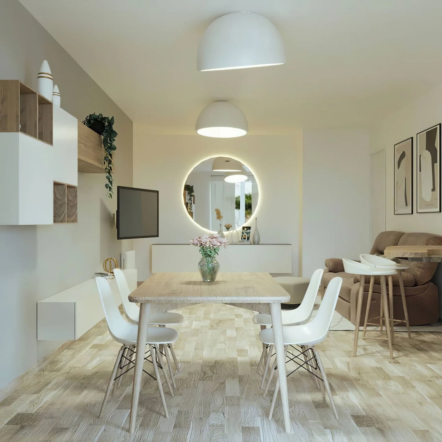 Minimalistische Luxe Duo Plafondlamp
