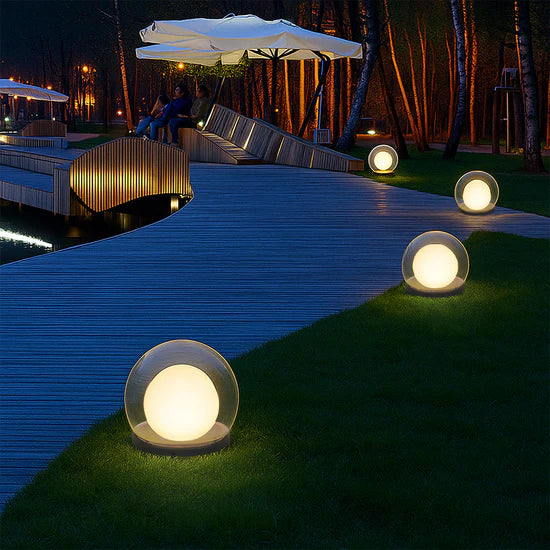 Zonne-Energie Buitenlamp met Maanontwerp