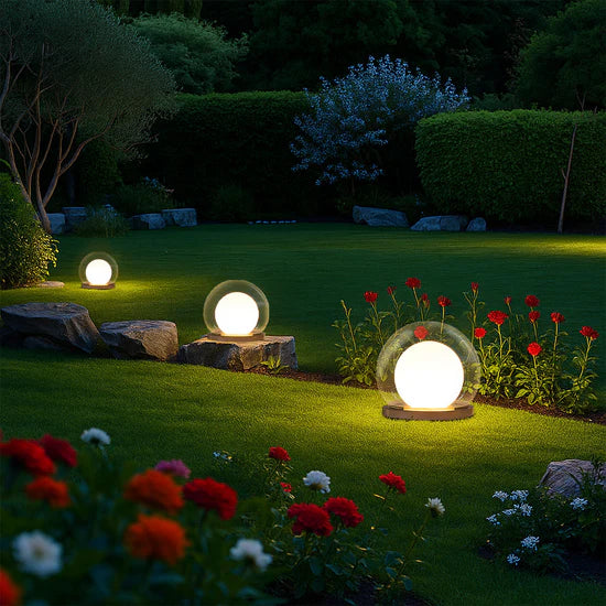 Zonne-Energie Buitenlamp met Maanontwerp