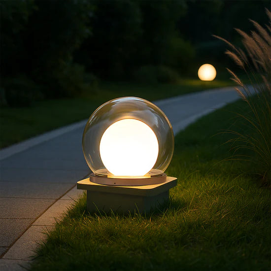 Zonne-Energie Buitenlamp met Maanontwerp