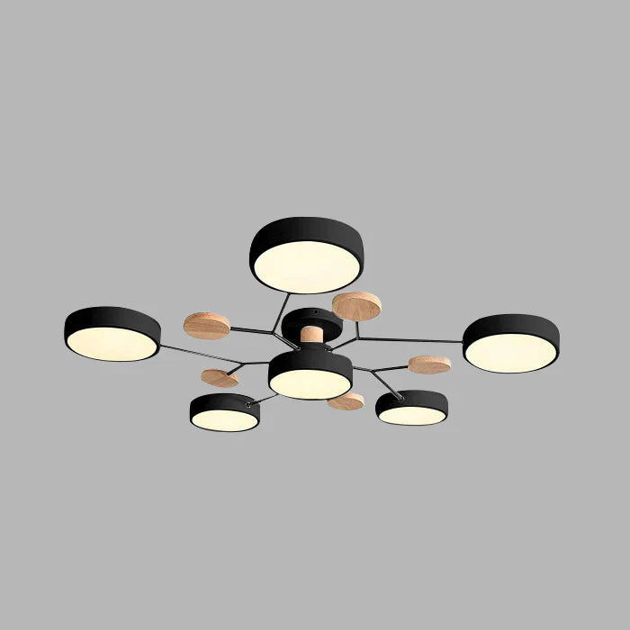 Hedendaagse Ronde IJzeren LED Plafondkroonluchter