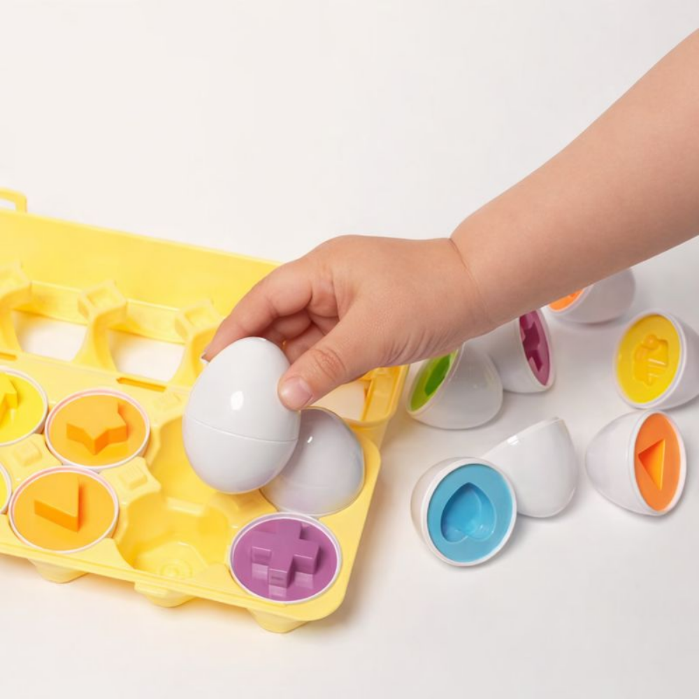 Educatief Speelgoed Peuter Montessori Vormen Match Eieren