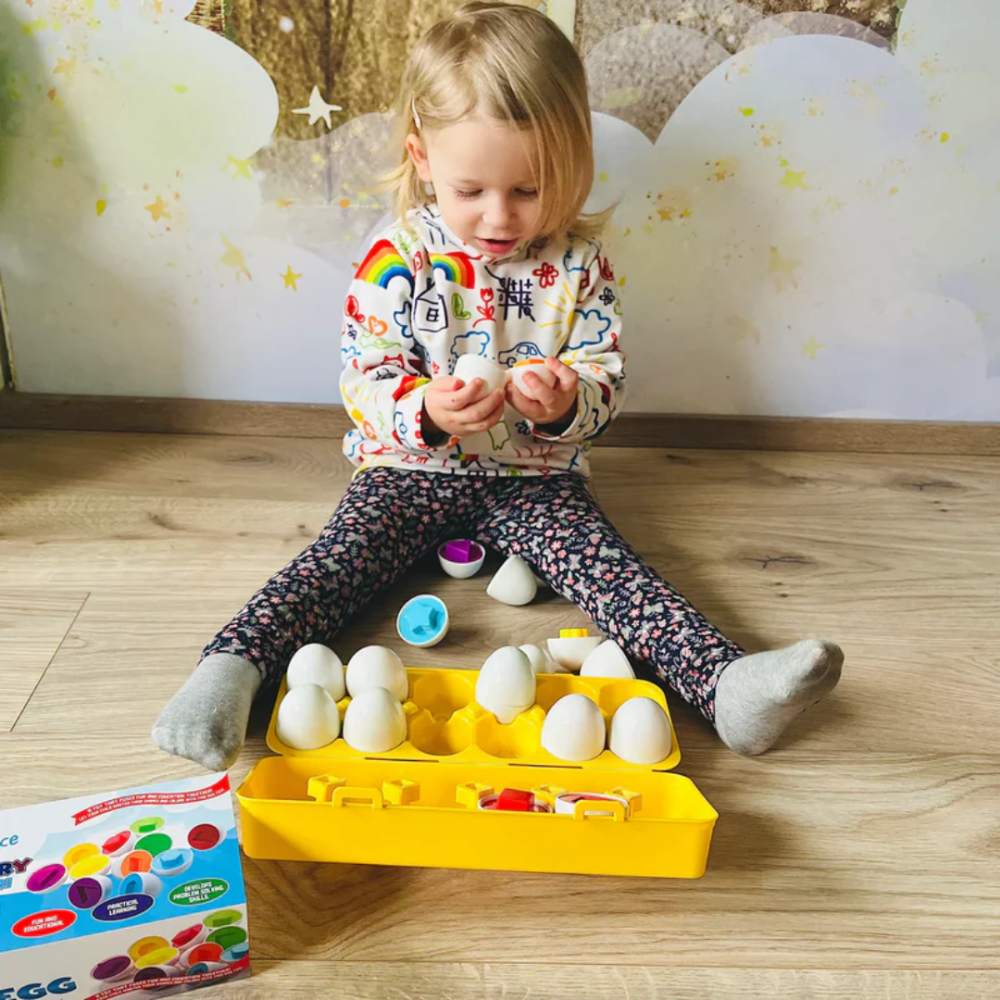 Educatief Speelgoed Peuter Montessori Vormen Match Eieren
