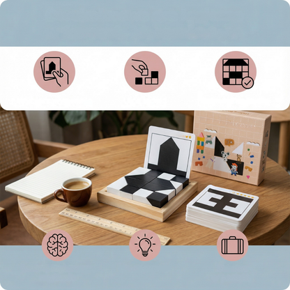 Educatief Speelgoed Logisch Puzzelspel Compact Reisspel Kinderen