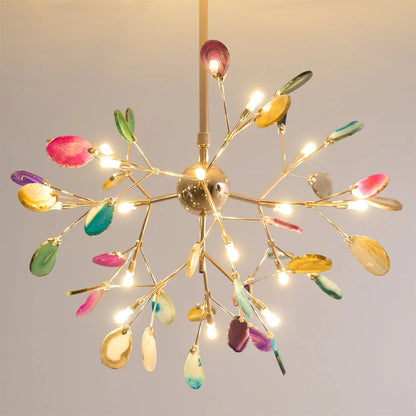 Aurora Bloom Luxe Retro Agaten Kroonluchter