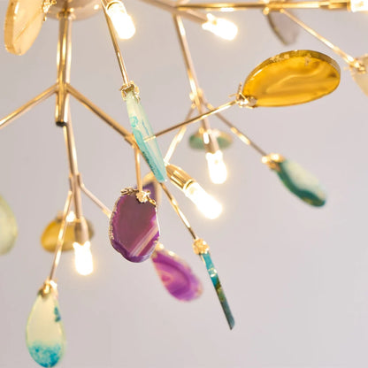Aurora Bloom Luxe Retro Agaten Kroonluchter