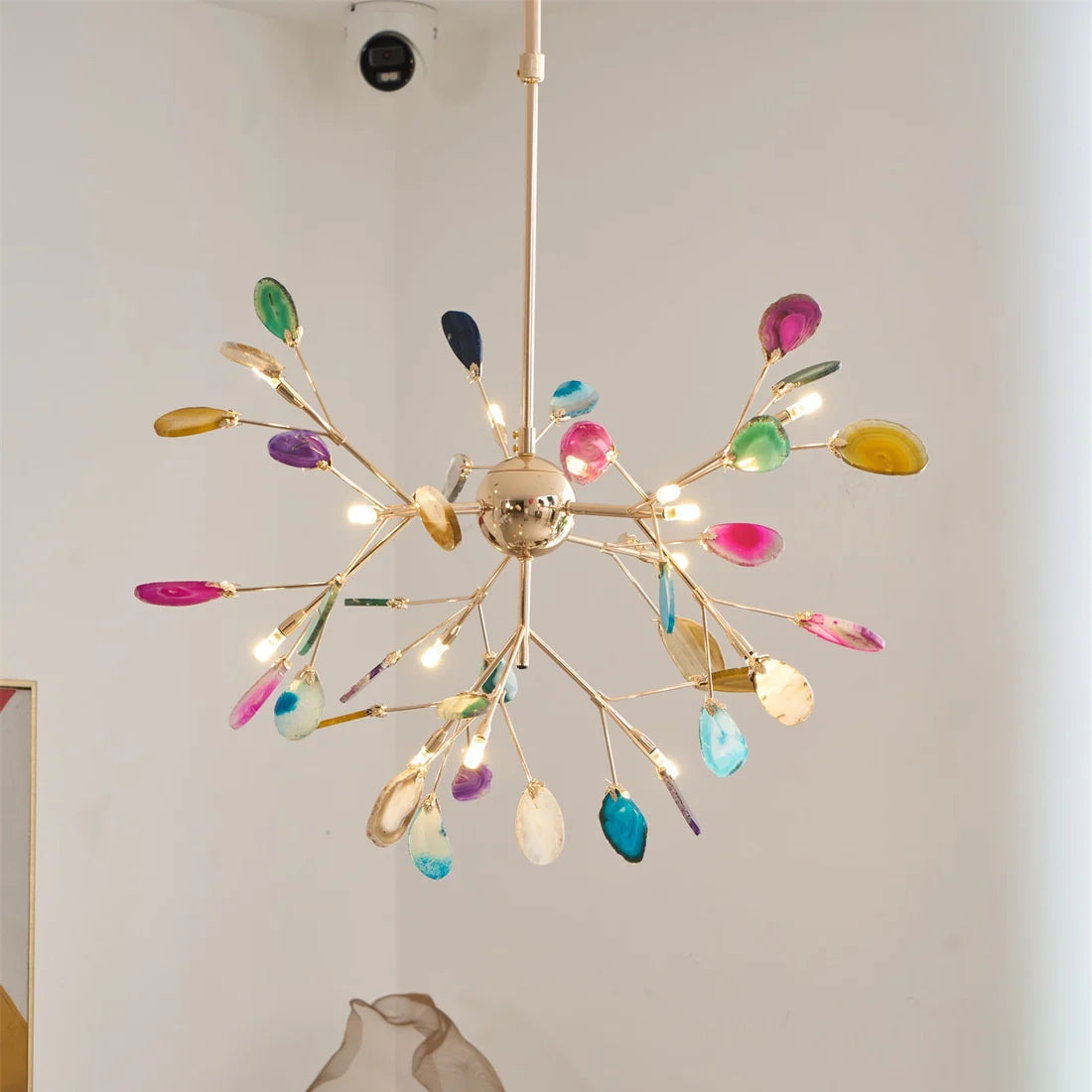 Aurora Bloom Luxe Retro Agaten Kroonluchter