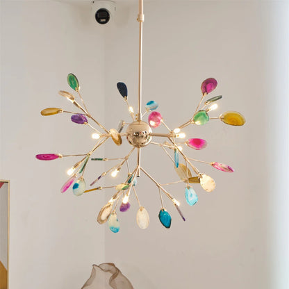 Aurora Bloom Luxe Retro Agaten Kroonluchter