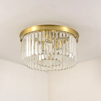 Luxe Plafondlamp met Kristallen Accenten