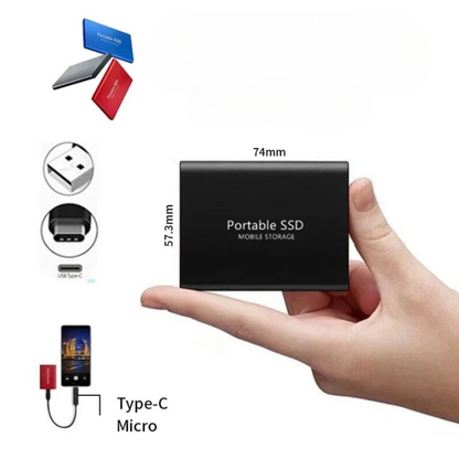 Externe SSD 512GB Portable Snelle Opslag USB C