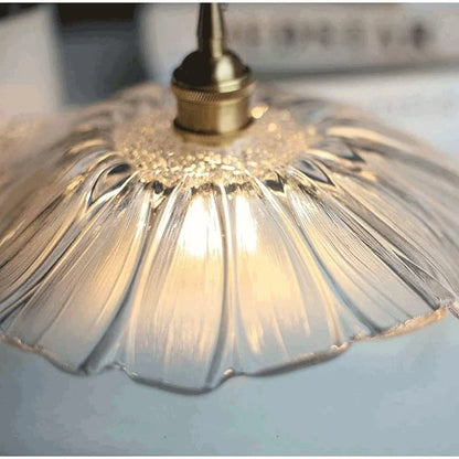 Retro Bloemvorm Glazen Hanglamp
