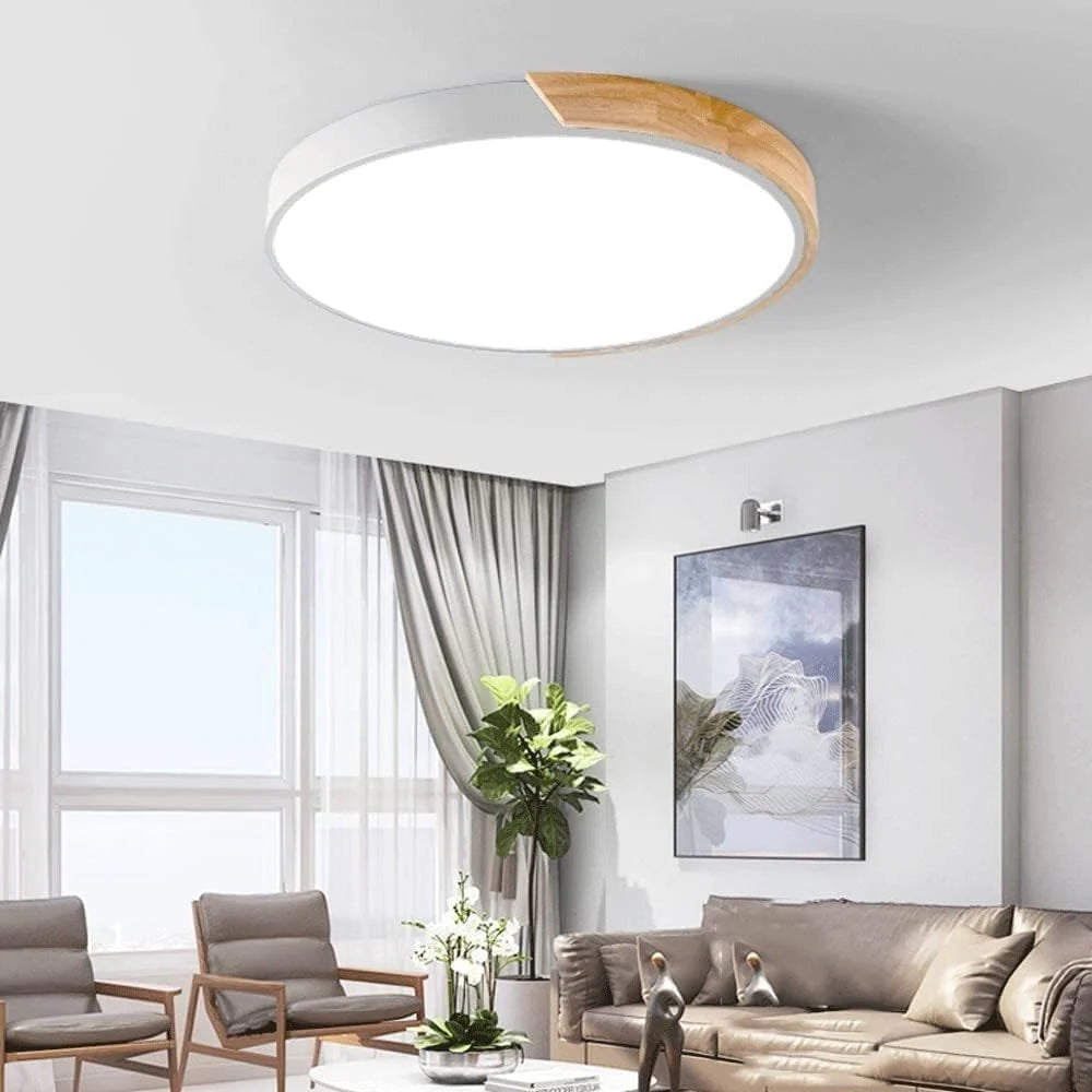 Ronde LED Plafondlamp met Kleuraccent