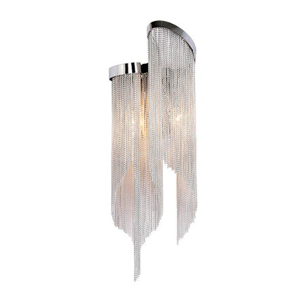 Flynn Aluminium Ketting Wandlamp met Kwastje