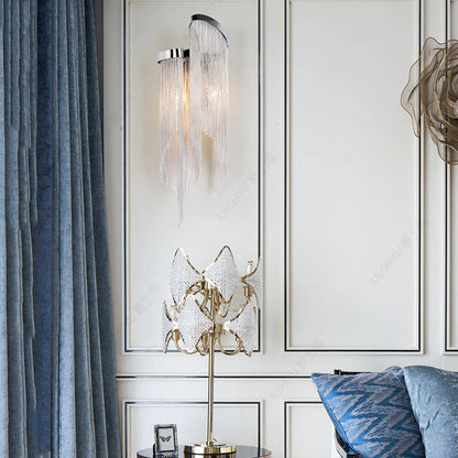 Flynn Aluminium Ketting Wandlamp met Kwastje