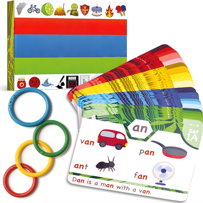 Flashcards Leren Lezen Educatief Speelgoed Fonics Kaarten Kinderen