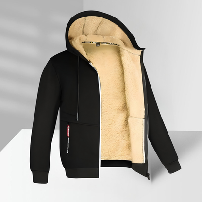 Fleece Vest Heren Gevoerd Warm Capuchon Winter