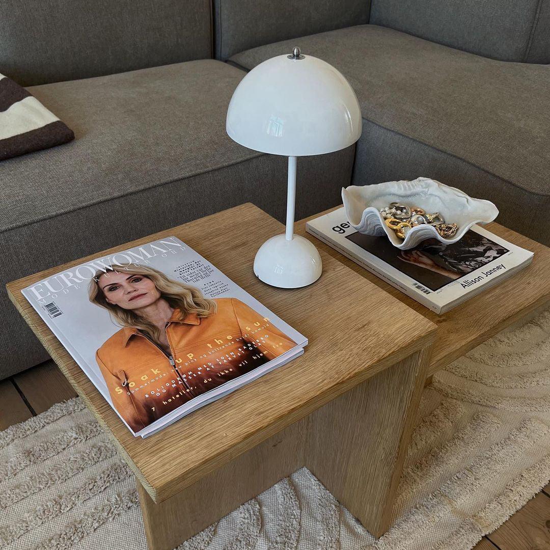 Bloempot Draagbare Tafellamp met Touchbediening