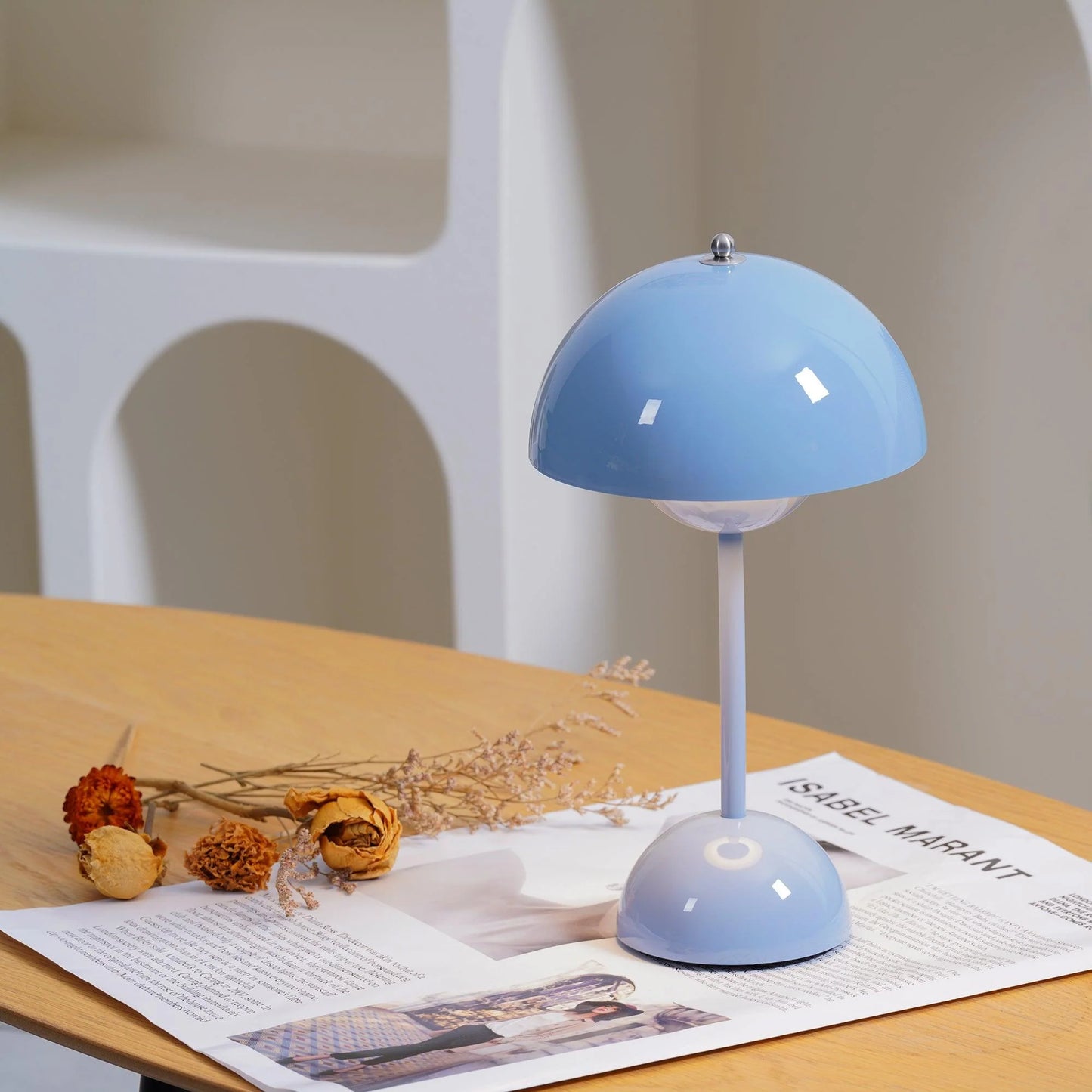 Bloempot Draagbare Tafellamp met Touchbediening