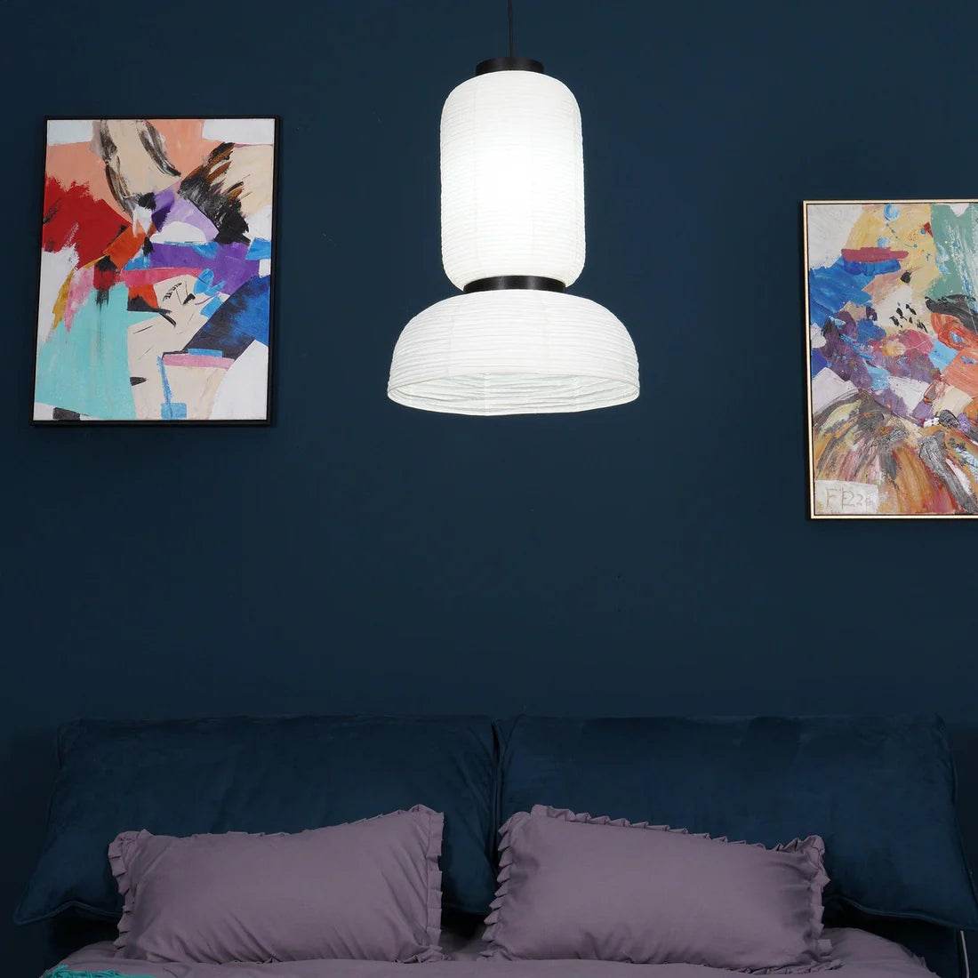 Moderne Japandi Hanglamp van Rijstpapieropy