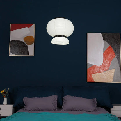 Moderne Japandi Hanglamp van Rijstpapieropy