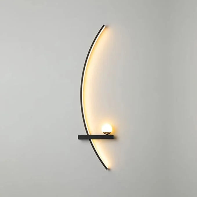 Minimalistische Arc Lineaire LED Wandlamp