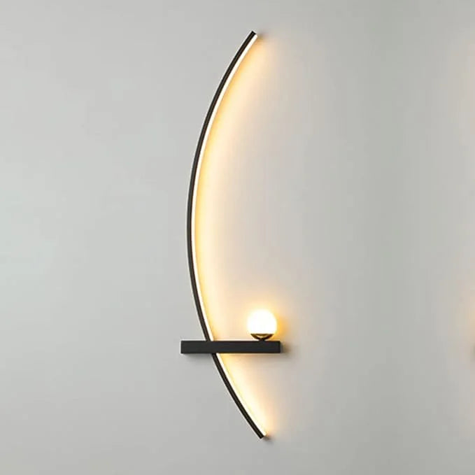 Minimalistische Arc Lineaire LED Wandlamp