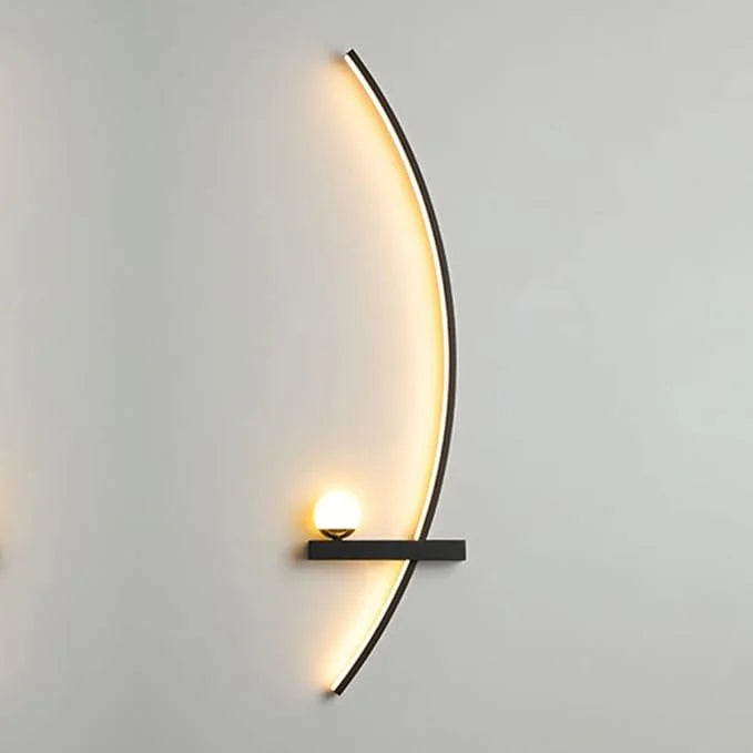Minimalistische Arc Lineaire LED Wandlamp